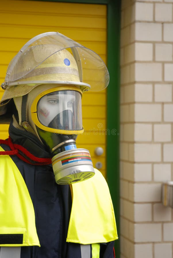 Firefighter dummy close-up royalty free stock photo