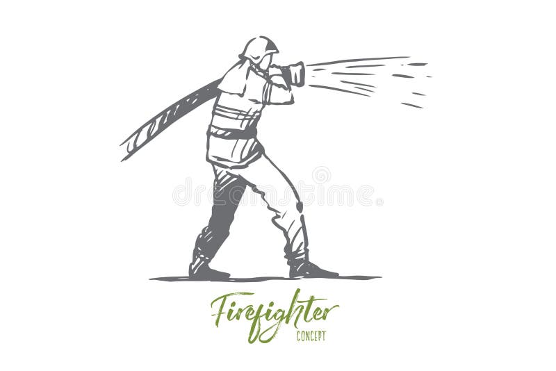 Firefighter Sketch' Tote Bag | Spreadshirt