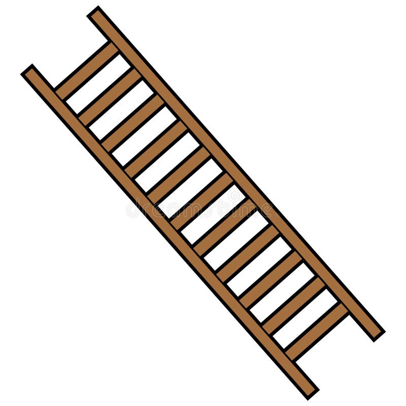 A vector illustration of a Firefighter Ladder.