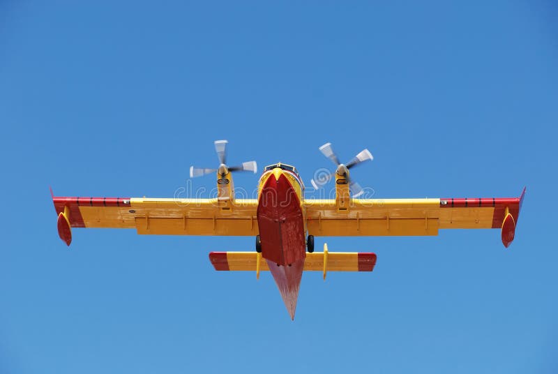 Firefighter plane royalty free stock image