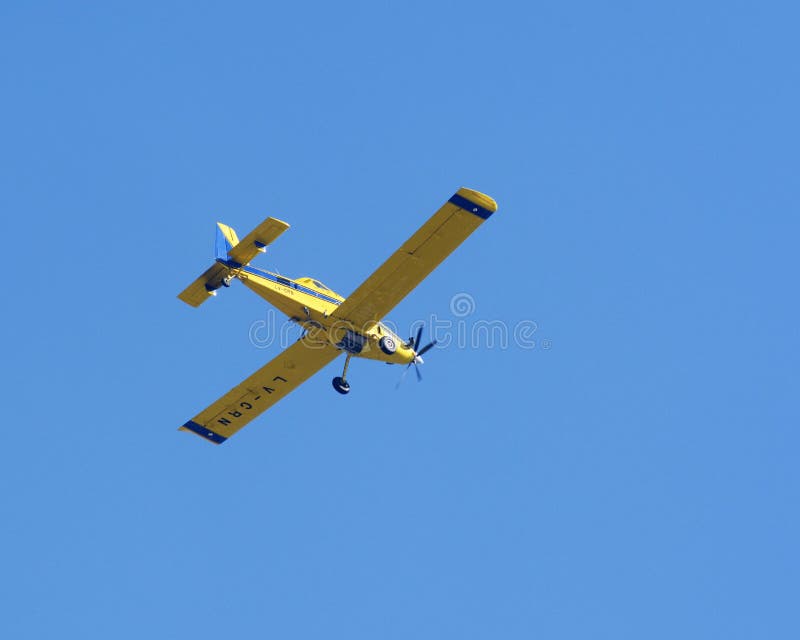 Firefighter plane stock image