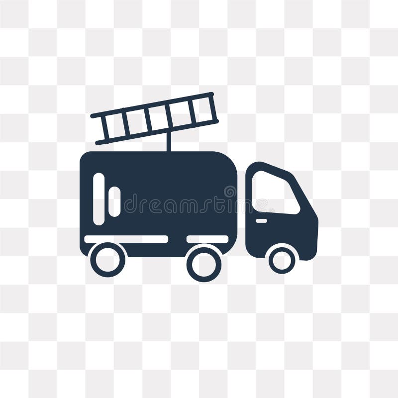 Firefighter vector icon isolated on transparent background, Fire stock illustration