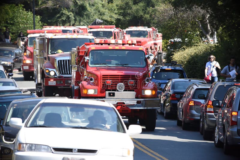 Firefighters at Grizzly Peak