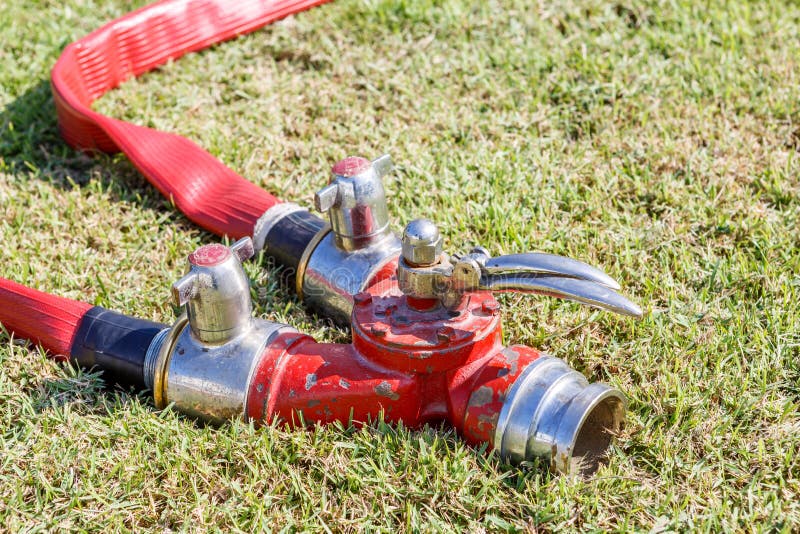 Firefighters Spray Water Pipe Stock Photo Image of tool, safety 47453640