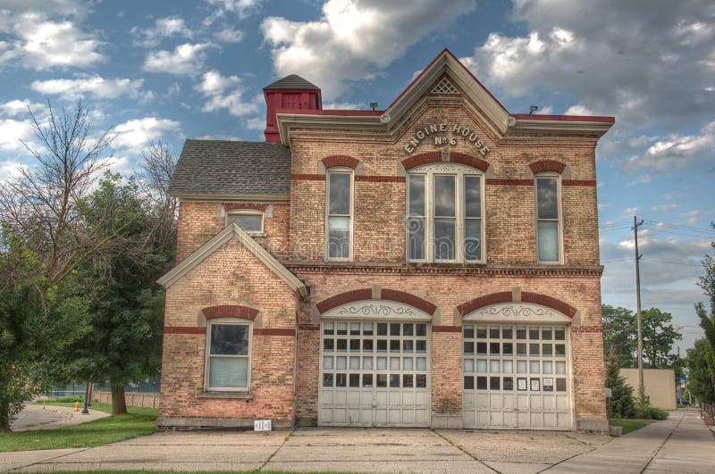 Firehouse in Grand Rapids Michigan Stock Photo Image of brick, house