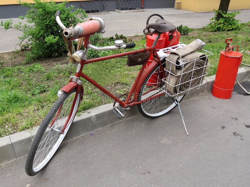 Fireman bike royalty free stock photography Fireman bike royalty free stock photography