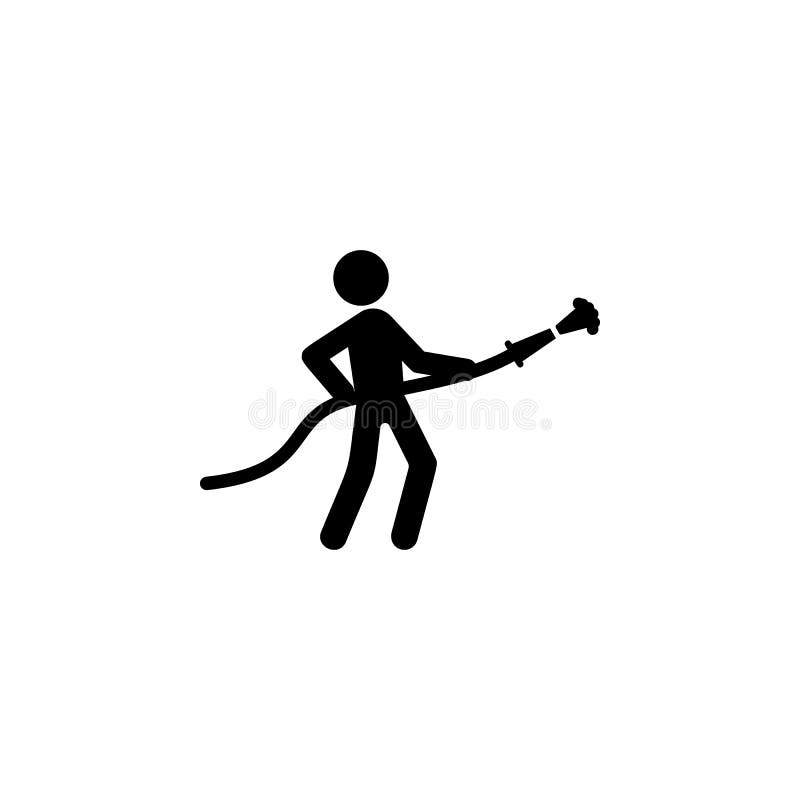 fireman with hose icon. Element of firefighter shop for advertising signs, mobile concept and web apps. Icon for website design an royalty free illustration fireman with hose icon. Element of firefighter shop for advertising signs, mobile concept and web apps. Icon for website design an royalty free illustration