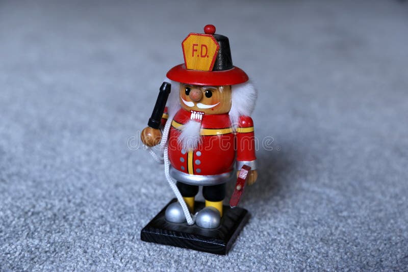 Fireman Nutcracker stock photography