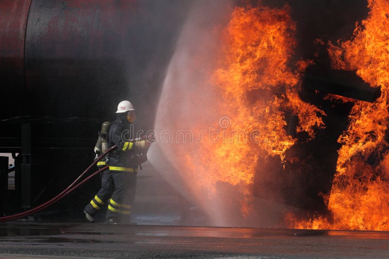 Firemen stock photography