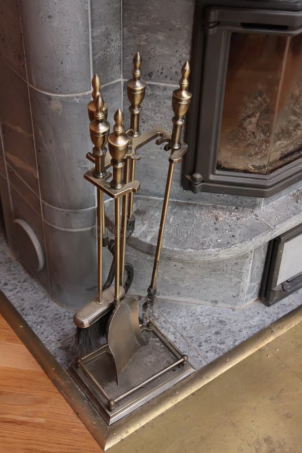 Fireplace accessories royalty free stock image Fireplace accessories royalty free stock image