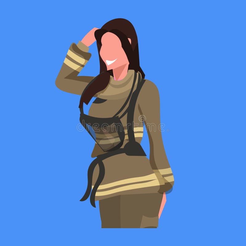 Firewoman En Personaje De Dibujos Animados Femenino De La Mujer Del Bombero  Del Empleo Del Concepto Del Trabajador Profesional Un Ilustración del  Vector - Ilustración de humano, ayuda: 141830061