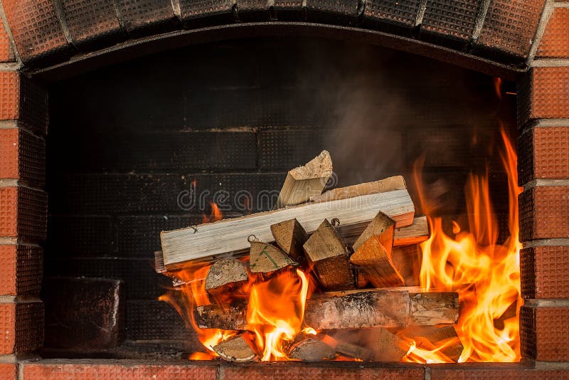 Firewood for Coals Burn Out in the Brazier. Stock Image Image of fuel