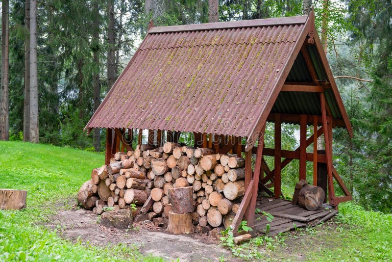 Firewood in the park stock image. Image of natural, ecology 94933071