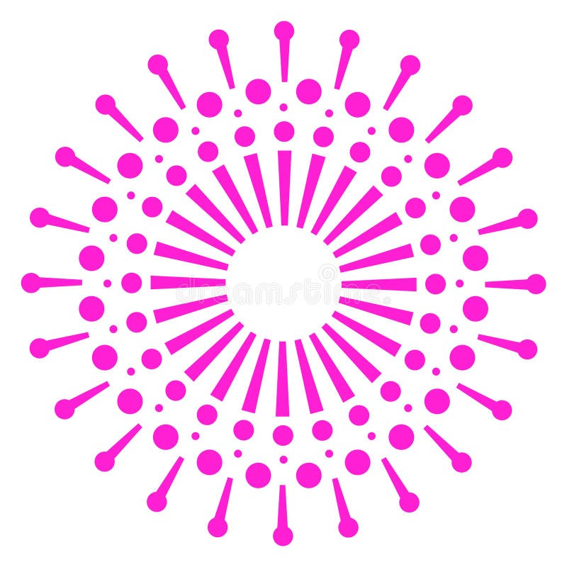Firework icon. Colorful burst. Sky festival party stock illustration