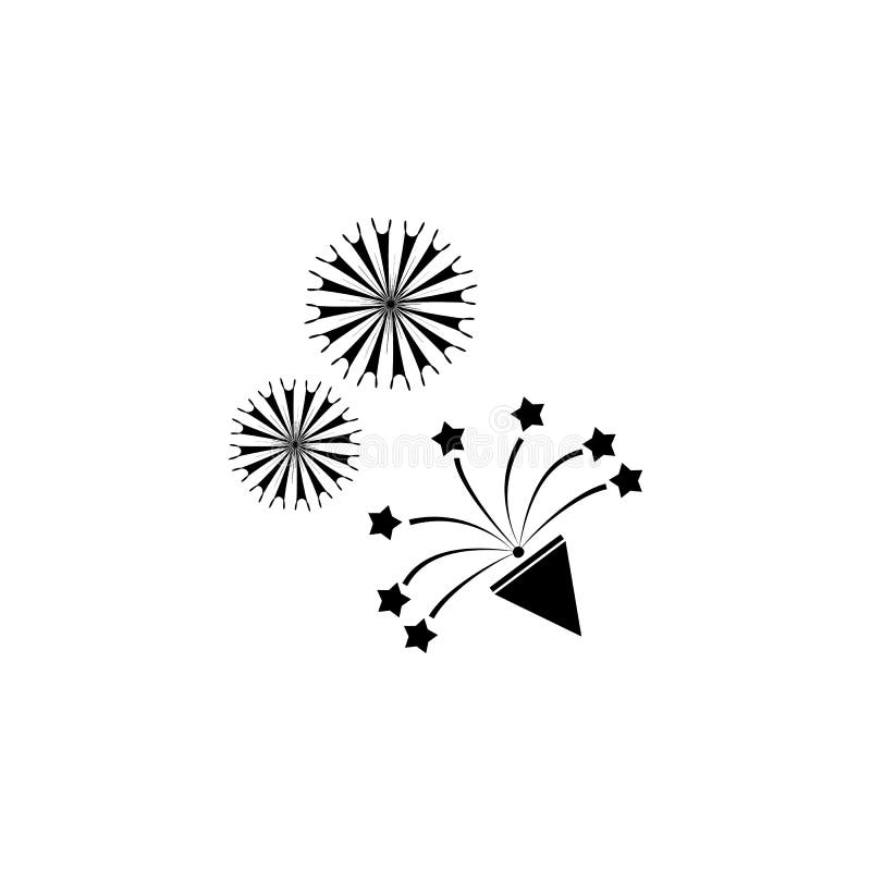 Firework icon. Element of party icon for mobile concept and web apps. Detailed firework icon can be used for web and mobile on white background