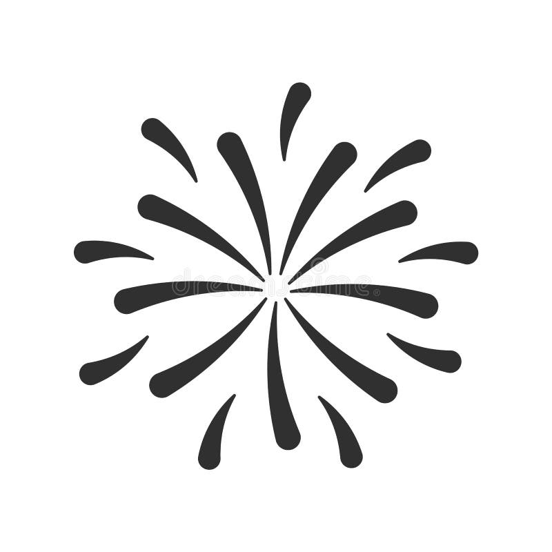 Firework icon. Fireworks holidays icon concept. Vector illustration royalty free illustration