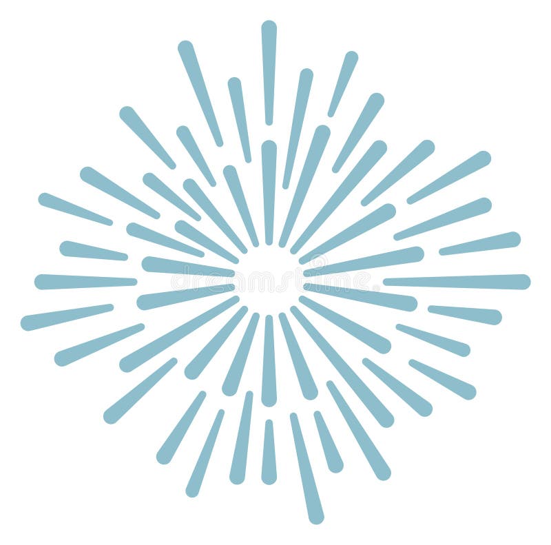 Firework icon. Holiday celebration symbol. Color burst vector illustration