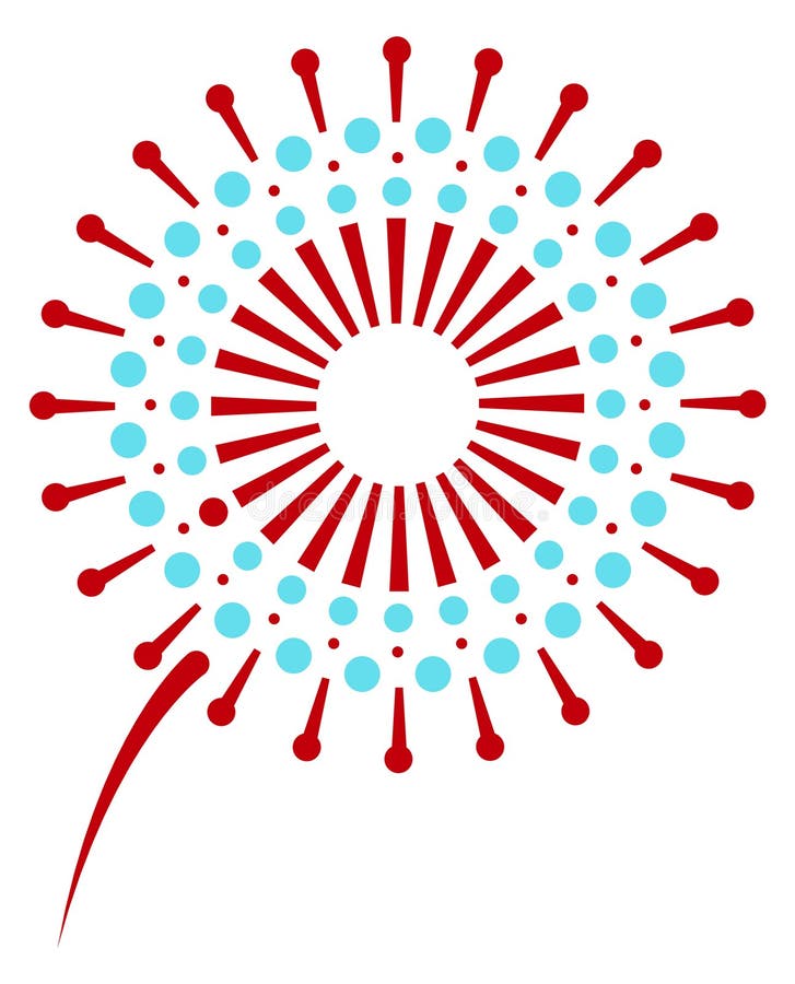 Firework icon. Sky light color explosion symbol vector illustration