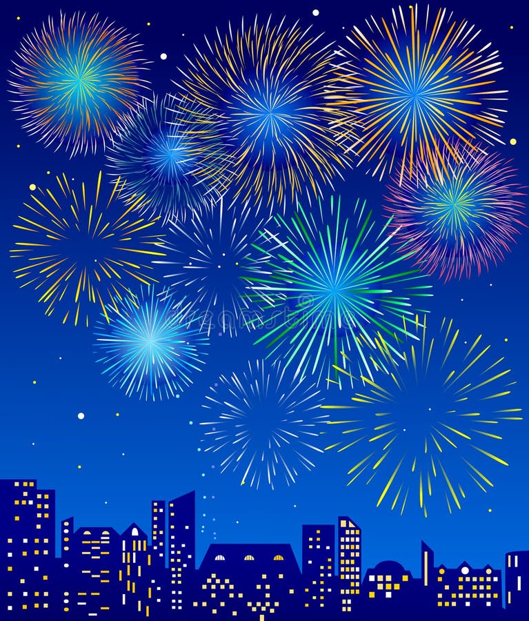 Fireworks stock illustration