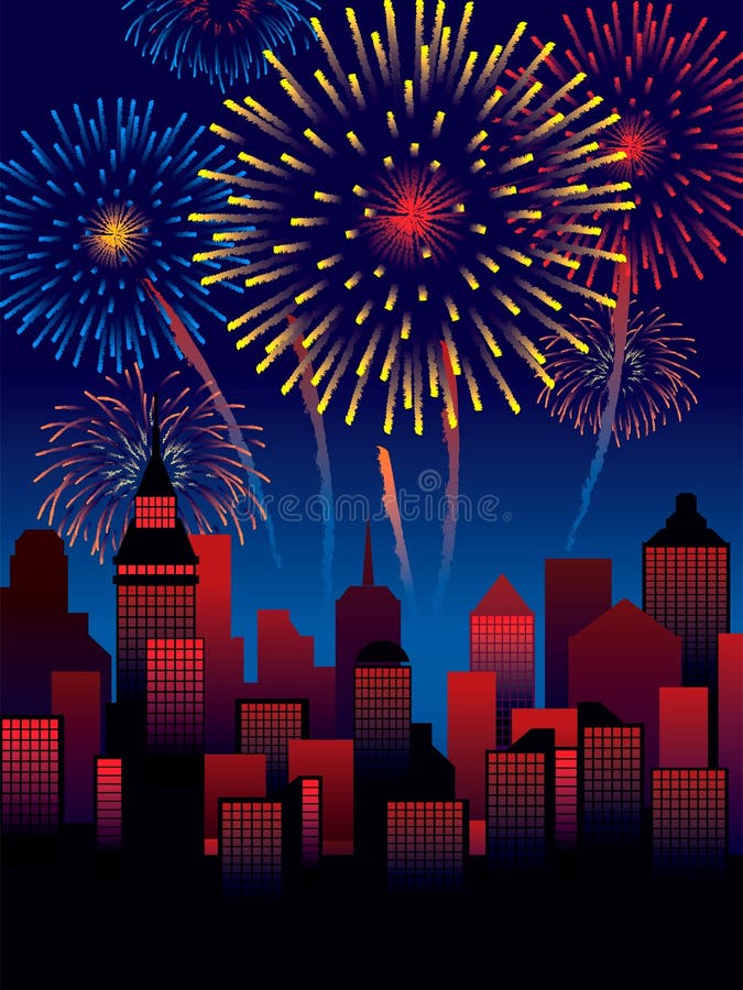 Fireworks stock illustration