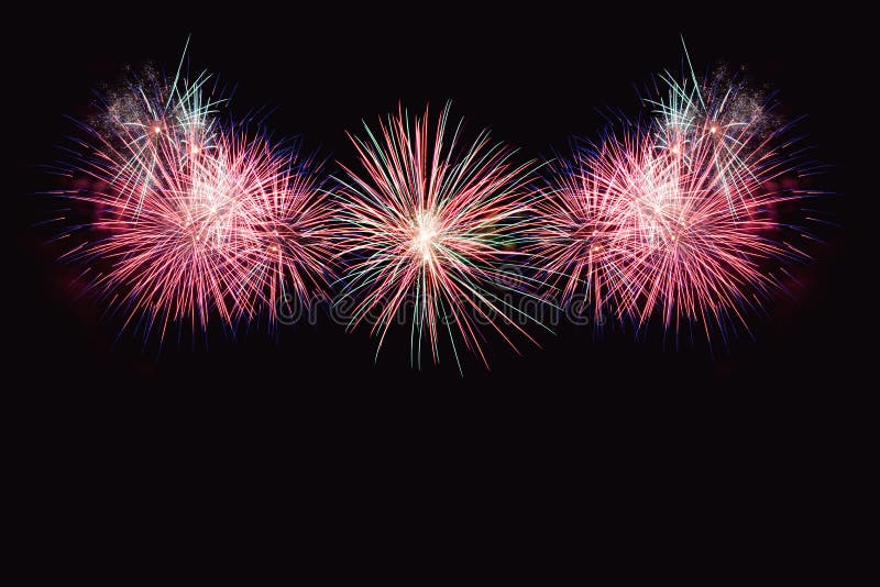 Fireworks abstract on dark background stock photos Fireworks abstract on dark background stock photos