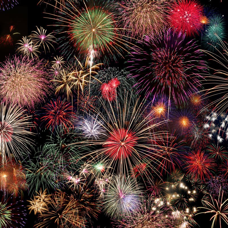 Fireworks Celebration at night