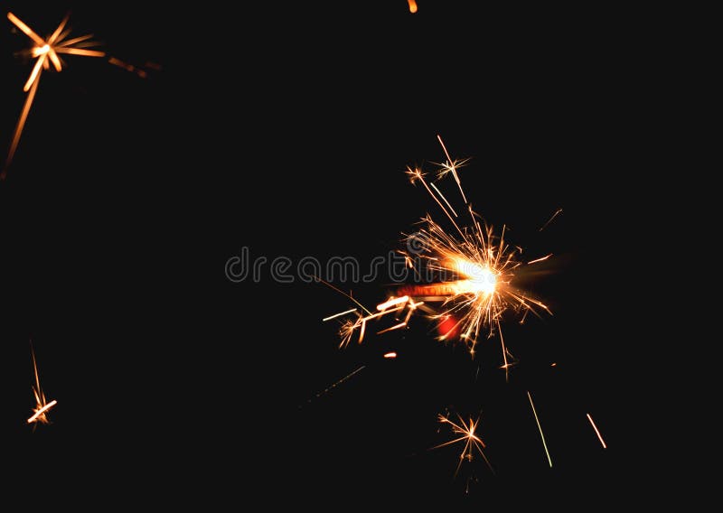 A Fireworks At The Dark Night Stock Photo Image Of Light Celebrate