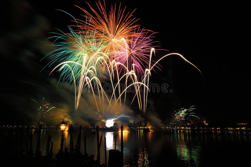 Fireworks display stock images