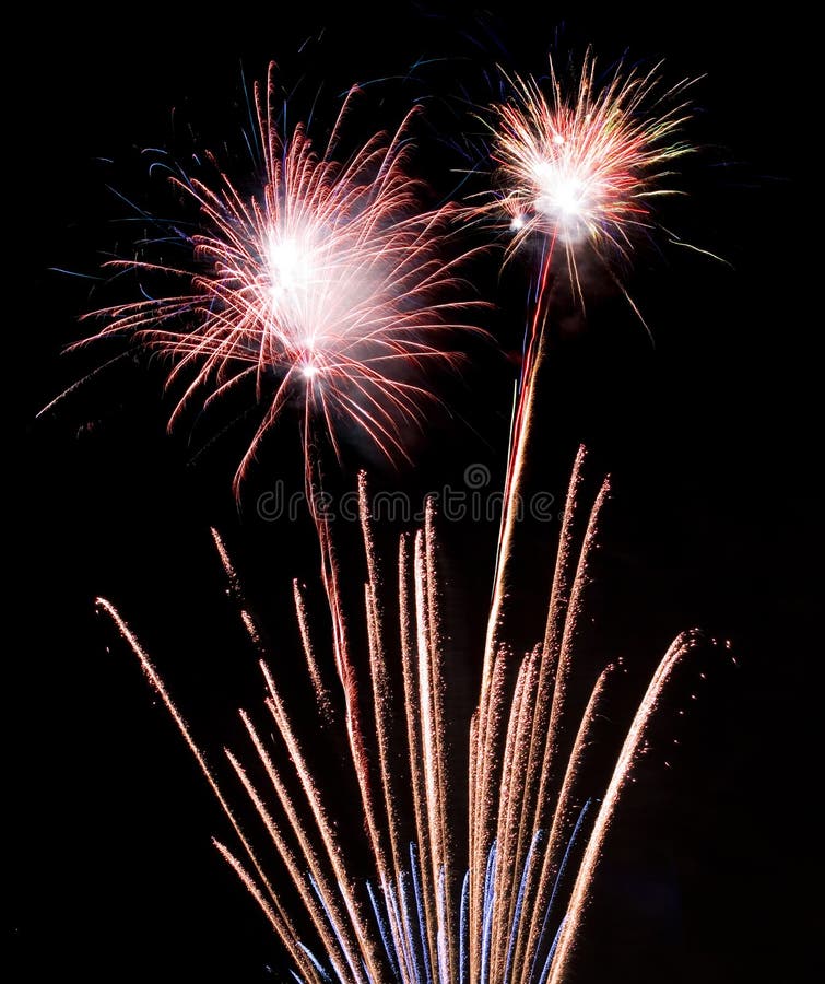 Fireworks display royalty free stock photos