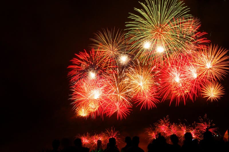 Fireworks display royalty free stock photo