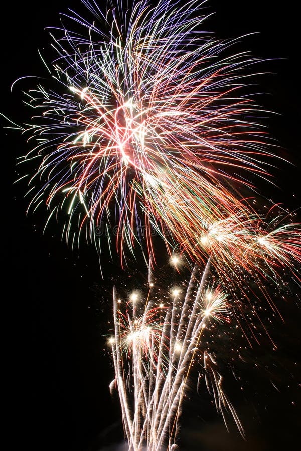 Fireworks display stock photography