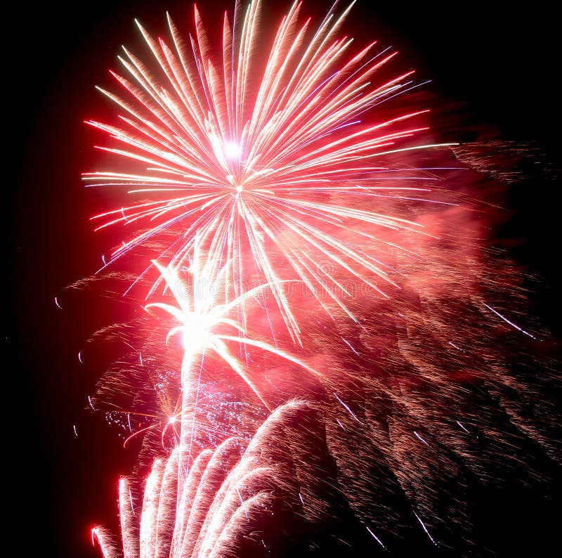 Fireworks on the 4th stock photo. Image of rocket, national 78168352