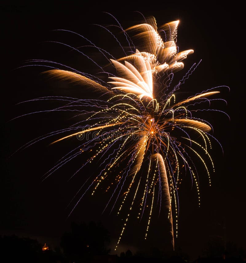 Canada Day Fireworks stock photo. Image of water, ontario 120595730