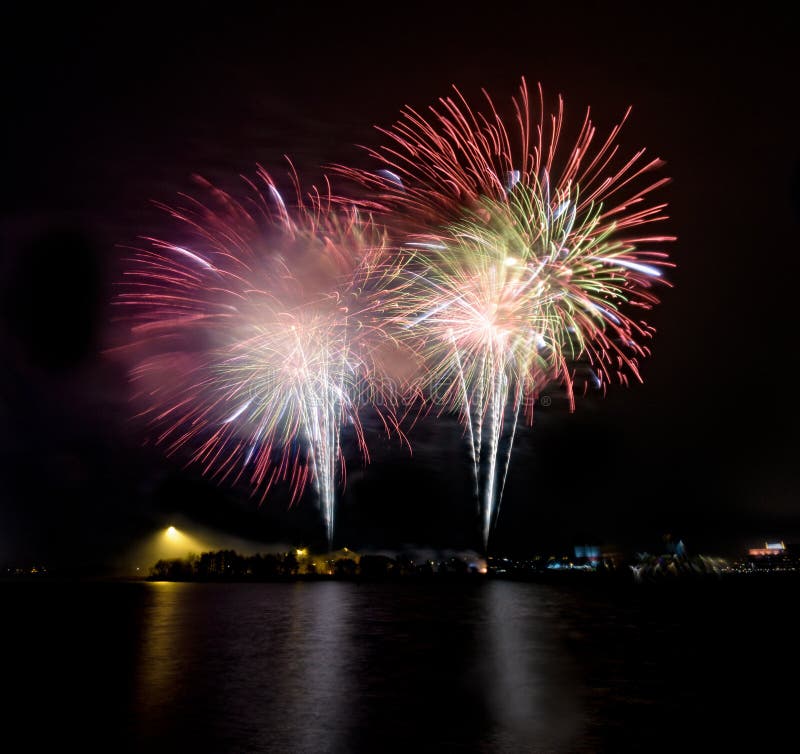 Fireworks at Frihamnen,gothenburg sweden,2018 stock images Fireworks at Frihamnen,gothenburg sweden,2018 stock images