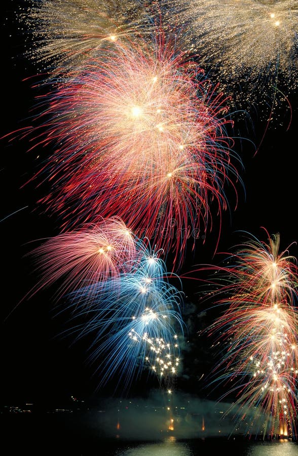 Fireworks galore royalty free stock photo