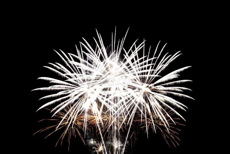 Fireworks light up in the night sky, dazzling scene stock photos