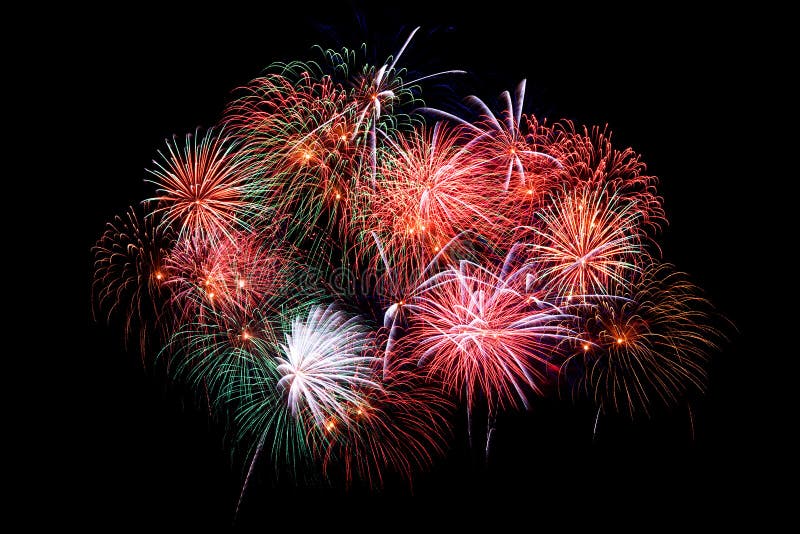 Fireworks light up the sky royalty free stock photos