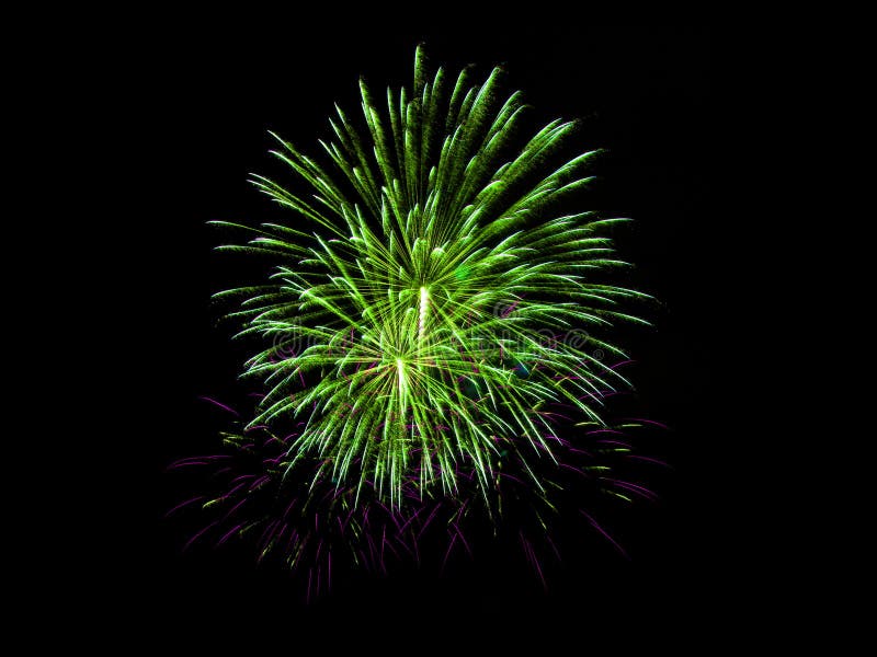 Fireworks light up in the sky, dazzling scene. stock photography