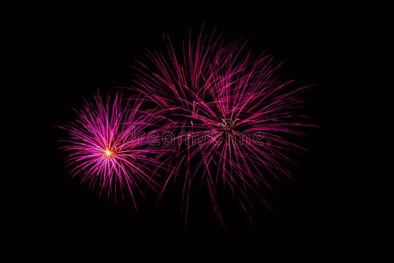 Fireworks light up in the sky, dazzling scene. royalty free stock images
