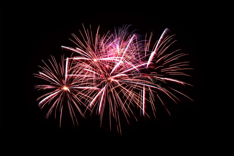 Fireworks light up in the sky, dazzling scene. royalty free stock photos
