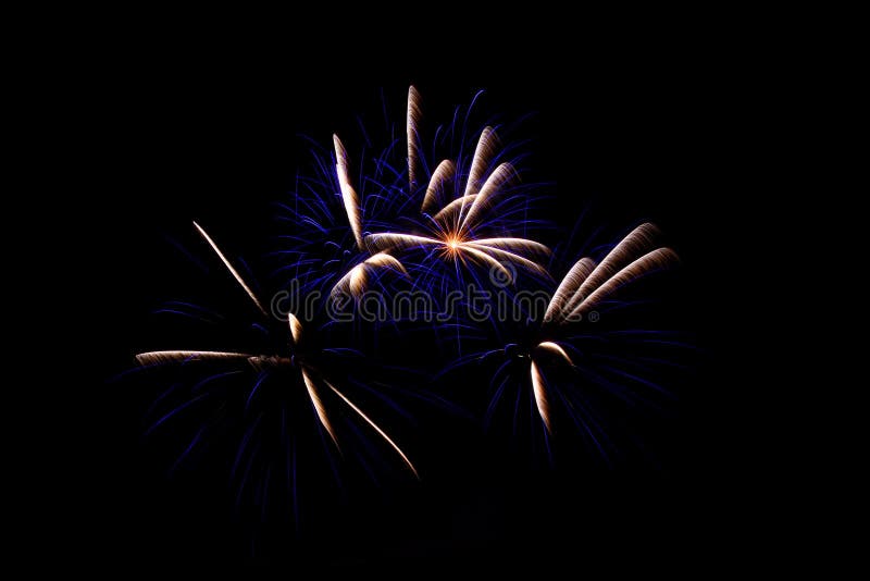 Fireworks light up in the sky, dazzling scene. royalty free stock photo