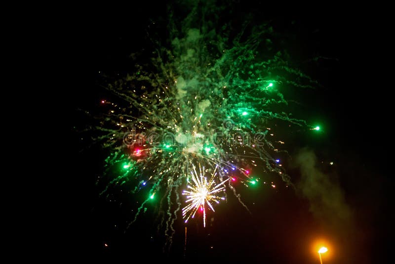 Fireworks On New Years Eve And Fourth Of July Stock Photo Image Of