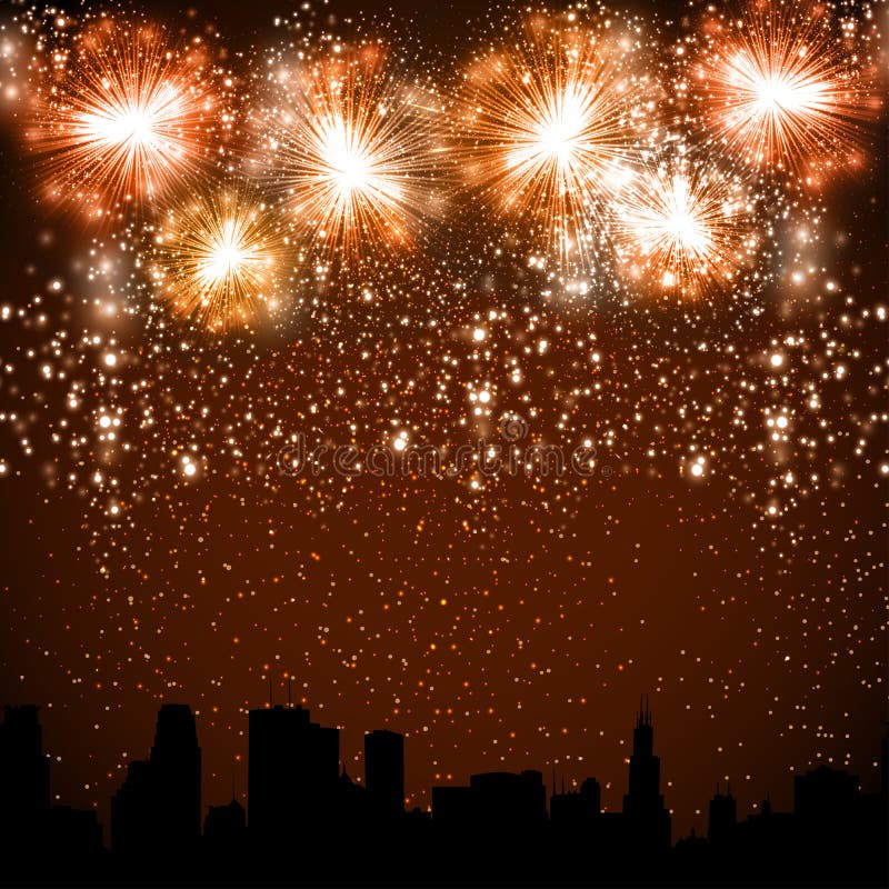Fireworks vector illustration