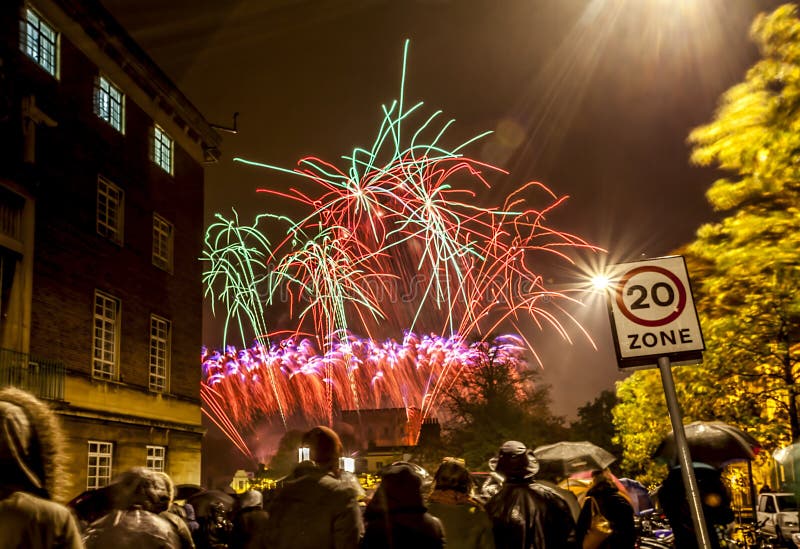 Fireworks in Norwich stock photo. Image of display, colorful 151126552