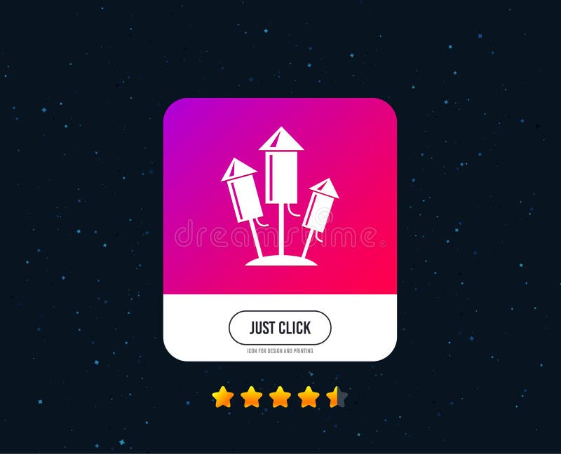 Fireworks rockets icon. Explosive pyrotechnic. Vector royalty free illustration Fireworks rockets icon. Explosive pyrotechnic. Vector royalty free illustration