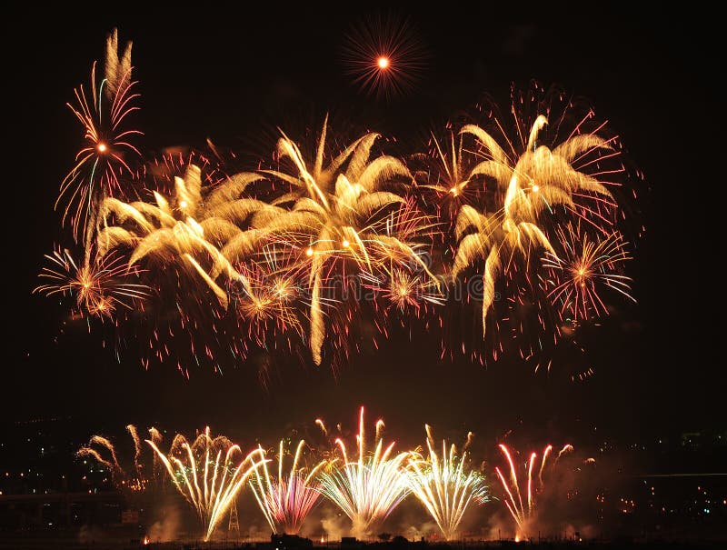 Fireworks show royalty free stock image Fireworks show royalty free stock image