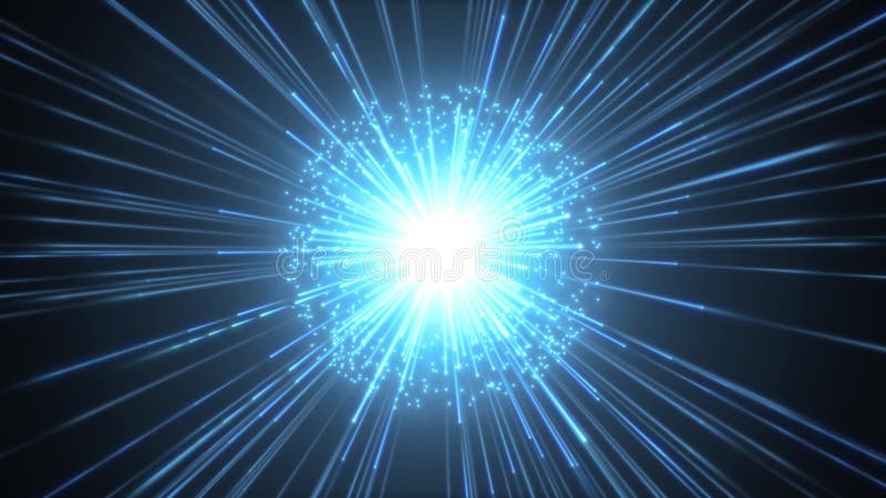 Fireworks Slow Motion Background With Shining Starburst vector illustration