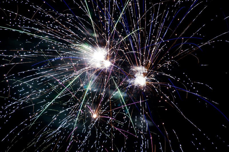 Fireworks during the Spring Festival Stock Photo Image of lunar