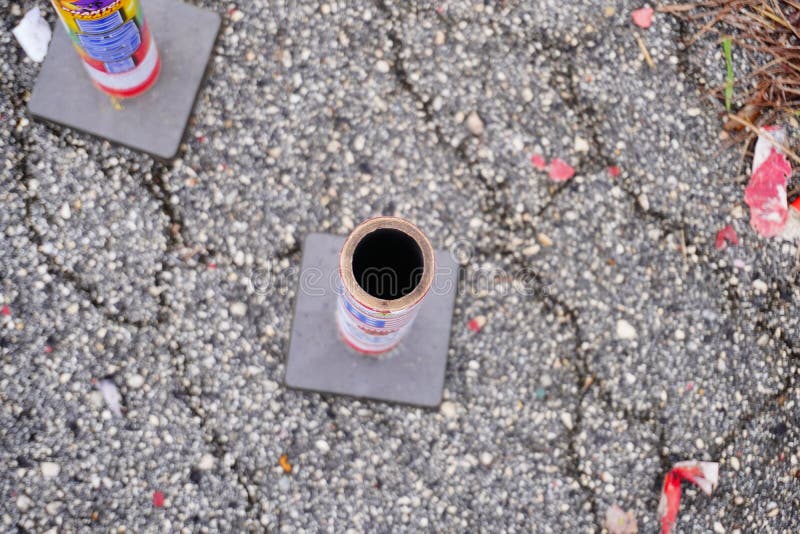 Fireworks waste debris stock image. Image of festival 265351431