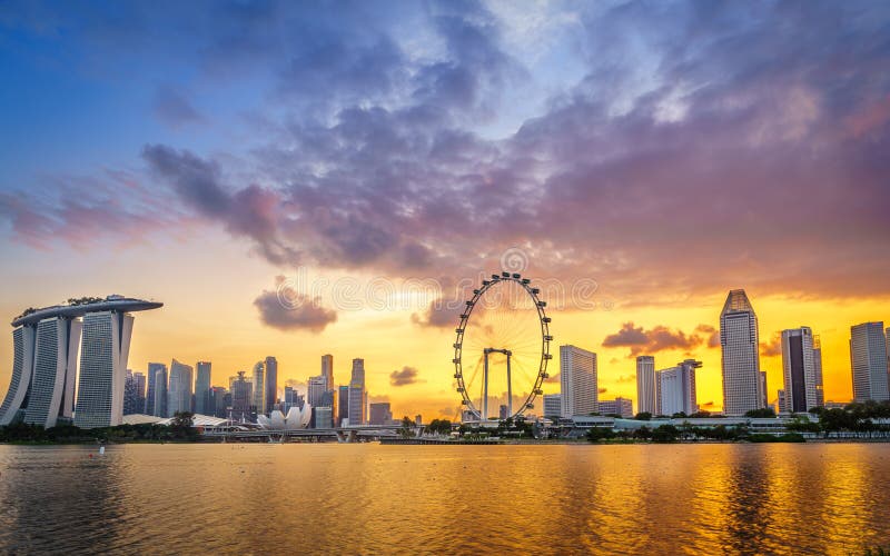 Firey stale Marina zatoki piaski, Singapur obrazy stock Firey stale Marina zatoki piaski, Singapur obrazy stock